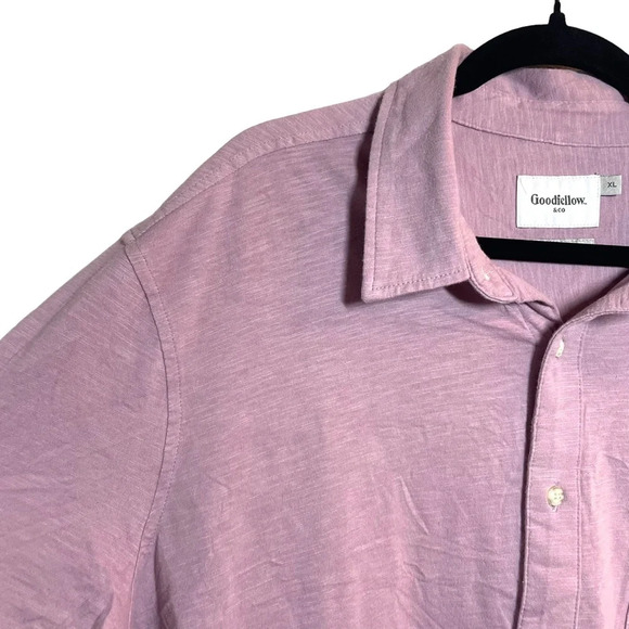 NWT Goodfellow & Co Men’s Short Sleeve Casual Button-Down in Orchid Size XL - Picture 8 of 13